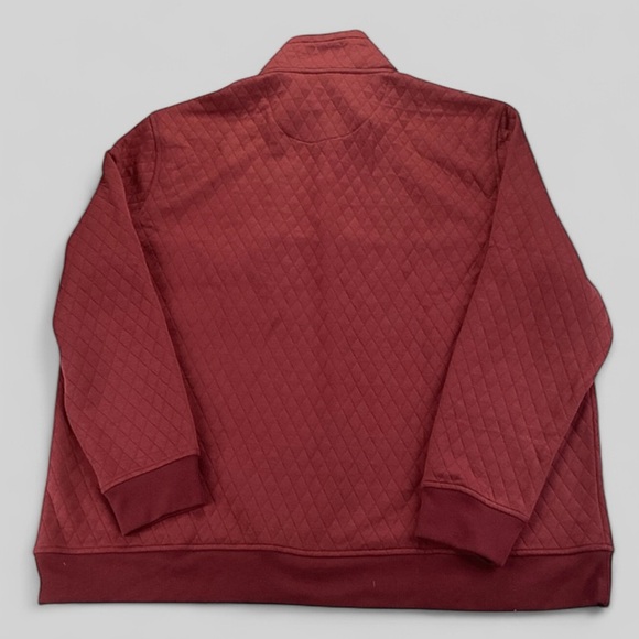 UNTUCKit Men’s Carufe Quarter 1/4 Snap Pullover Burgundy Quilted XX-large NWT - Picture 7 of 9